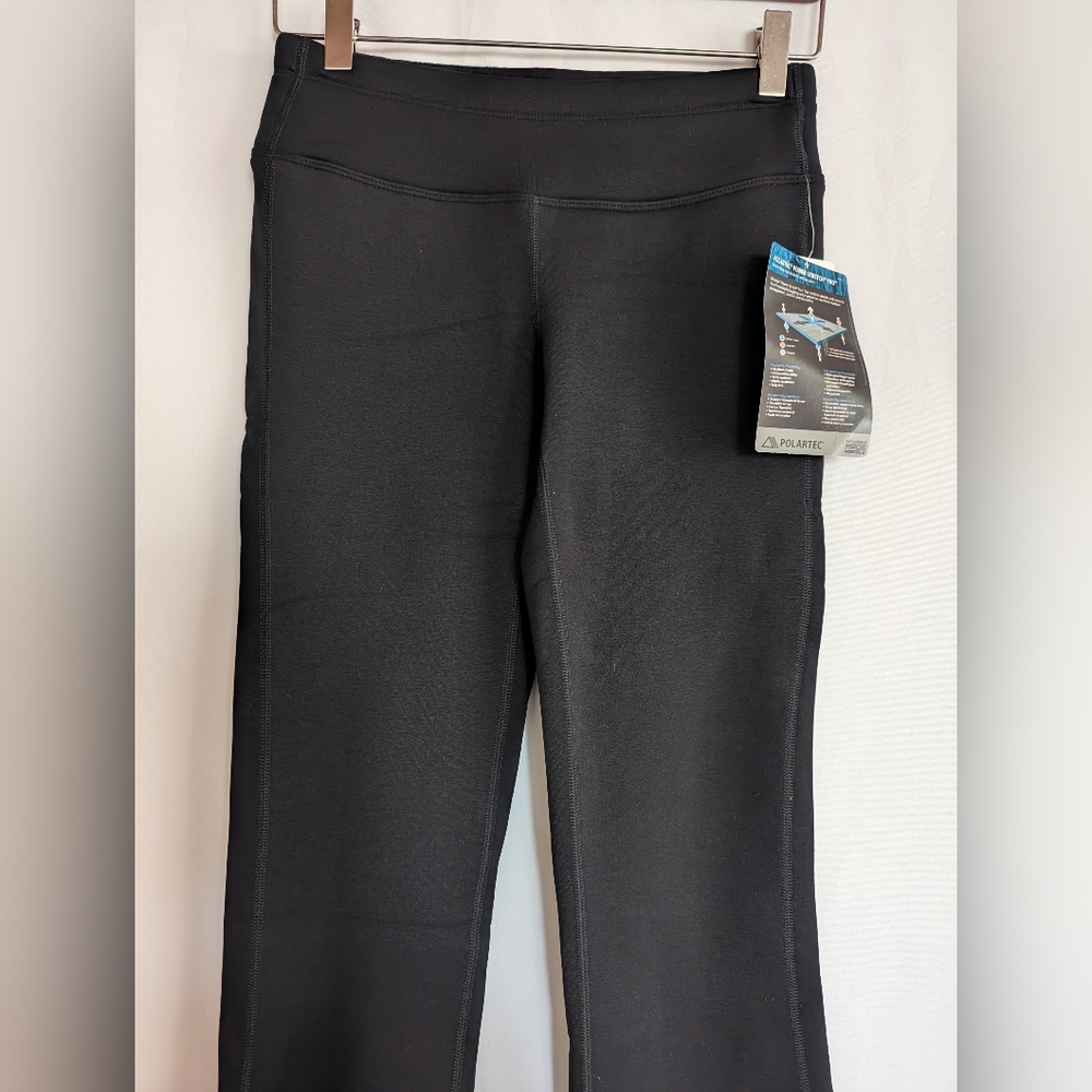 New Athleta XS Polartec Power Stretch Pants Low Rise Tall Fleece Straight Plush - Picture 7 of 8